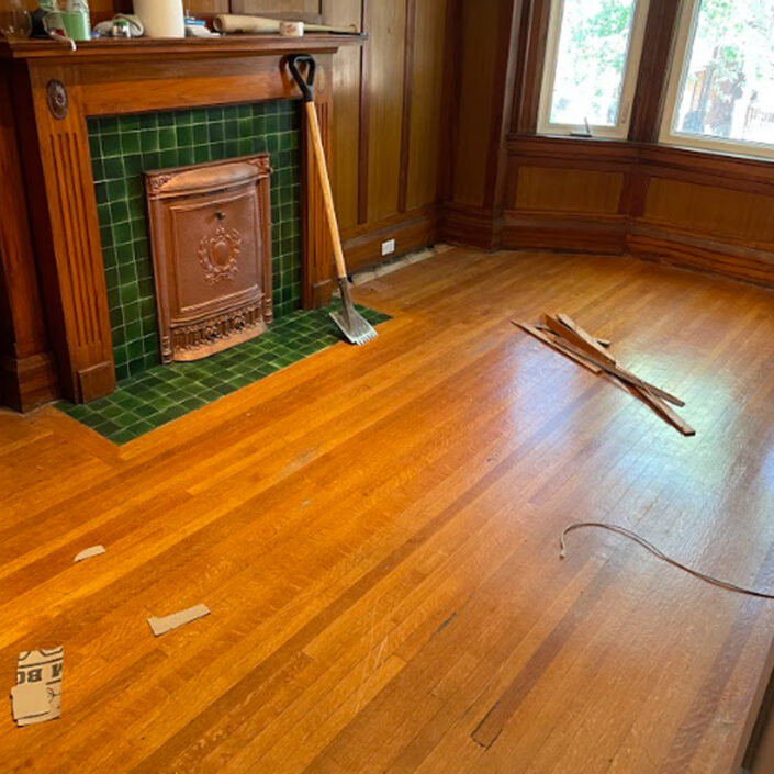Hardwood Floor Removal Before